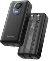 Power Bank Basike 20000mAh, USB-C/Lightning 22,5W Preto/Branco