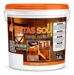 Verniz P/ Madeira 3,6l Acrílico Base Água Cor Mogno Mogno Acrílico