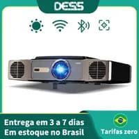 Projetor DESS 4K HD Wi-Fi Autofoco