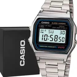 Relógio Casio Digital Vintage Prata Unissex Original Barato Prata