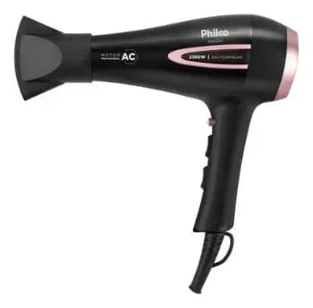Secador De Cabelos Philco Psa3250 Íons Tourmaline 2100w Cor Preto