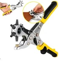 Alicate Vazador Furador Cinto Couro Profissional p/ 6 Tipos Furos Diferentes