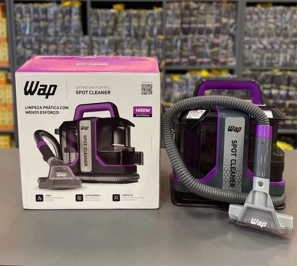 WAP Extratora Portátil Spot Cleaner W3, 3 em 1, Borrifa, Esfrega e Extrai, com Sistema de Autolimpeza, 1450W 127V