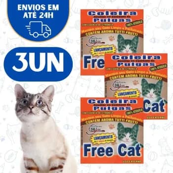 3Un Coleira Pet AntiPulga Gatos Pet Cães E Gatos
