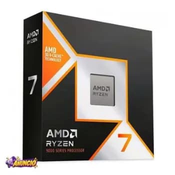 Processador AMD Ryzen 7 9800X3D, 4.7GHz (5.2GHz Max Turbo), Cache 104MB, 8 Núcleos, 16 Threads, AM5, Com Vídeo Integrado - 100-100001084WOF