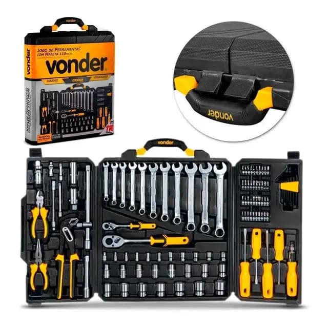 Jogo de Ferramentas Profissional 110 Pcs - Vonder