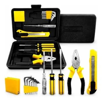 Kit Jogo De Ferramentas Aço Carbono Titanium 11 Peças