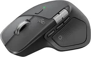 Mouse Sem Fio Logitech Mx Master 4 Com O Desempenho Avançado E A Sensação Tátil Do Haptic Feedback, Design Ergonômico, Rolagem Ultra Rápida, Conexão Usb-c Ou Bluetooth, Windows, Macos - Grafite