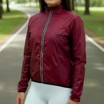 Jaqueta Corta Vento Ciclismo Feminina Márcio May Pro Vinho!!️