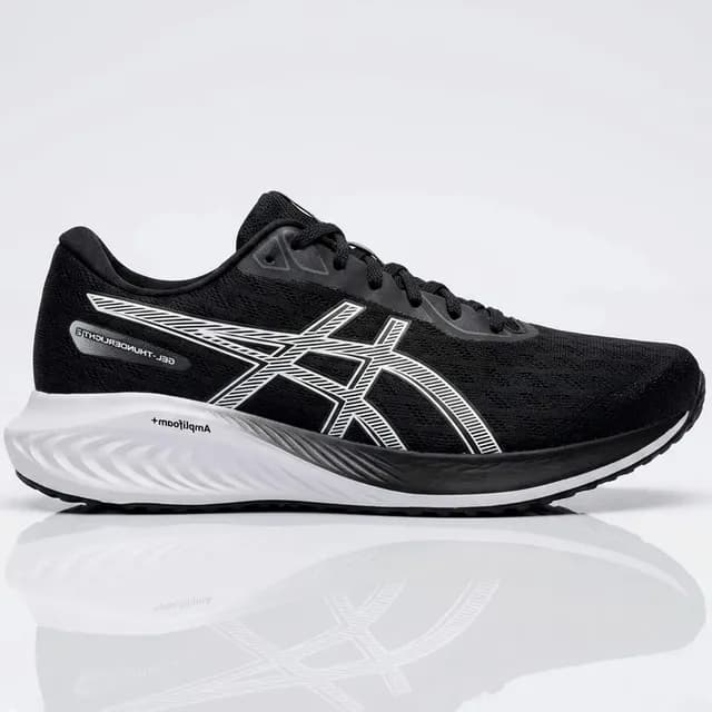 Tênis Asics Thunderlight Masculino Preto Conforto Corrida