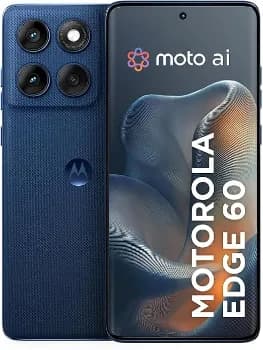 Smartphone Motorola Edge 60 5G - 512GB 12GB RAM+12GB Ram Boost Tela Quad-Curve moto AI 50MP Sony Camera ultrarresistencia militar IP68 + IP69 - Azul M