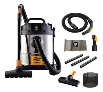 Aspirador De Pó E Água Wap Gtw Inox 12 1400w 127v Q11 Aço Inoxidável/preto/amarelo 127v