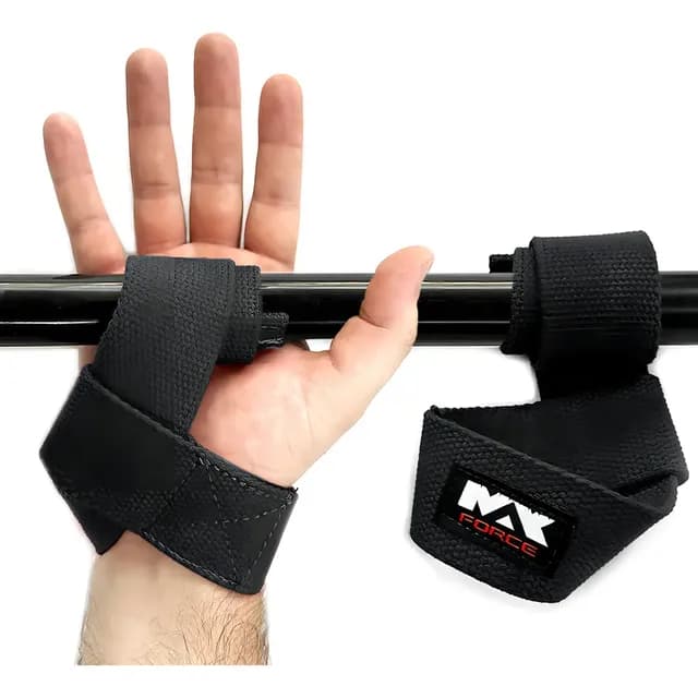 Fita Strap Max Force Musculação Preta