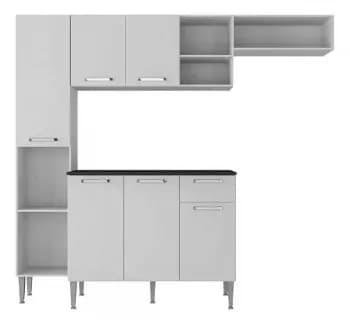 Armário De Cozinha Compacta Smart Multimóveis Mp2220 Cor Branco