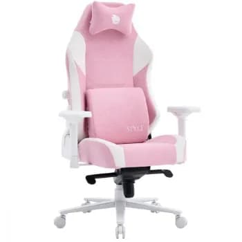 Cadeira Gamer Terabyte New Style, Reclinável, 4D, Tecido, Rosa e Branca, TR-CH-NSR4DPWF ✨