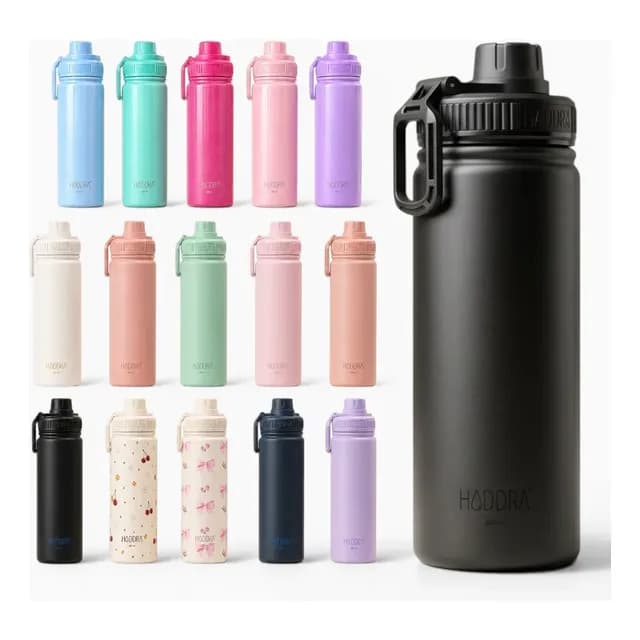 Garrafa Termica Hiddra 600ml Inox Fitness Academia Gelado