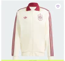 Jaqueta Selecao Espanha Away 2026 Hino Adidas Originals Masculinina Branco