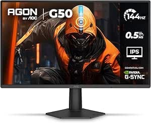 Monitor Gamer Aoc Agon G50 24" 144hz 0,5ms Ips Hdr10 G-sync 24g50f