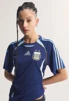 Camiseta Feminina adidas Argentina Azul Marinho