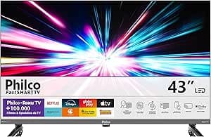 Smart TV 43" Philco Roku TV HDR10 Dolby Áudio