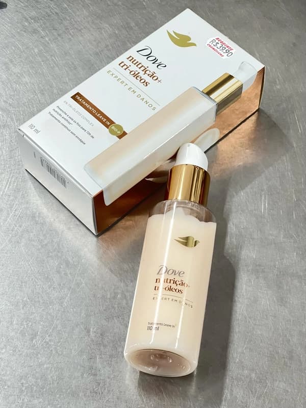 Dove Leave-In Nutrição + Tri-Óleos 110ml Pump
