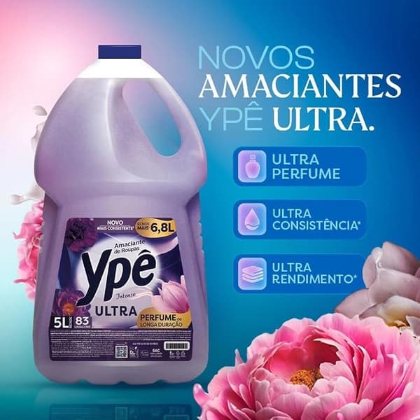 Ypê Amaciante Tradicional, Intenso, 5L