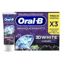 Pasta de Dente Oral-B 3D White Carvão 70g