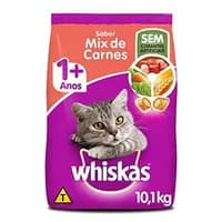 Ração Whiskas Mix Carnes para Gatos Adultos 10Kg
