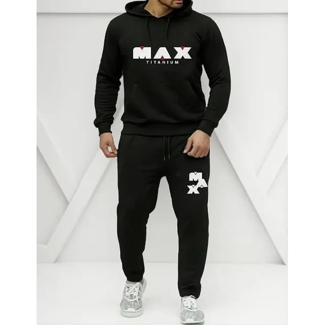 Conjunto Moletom Max Titanium Treino Academia Fitness