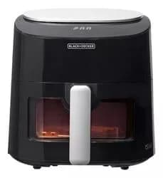 BLACK+DECKER Fritadeira Elétrica Air fryer 4,5L, Display Digital com 8 Funções, Potência de 1200W, Modelo AFMDV360, 110V