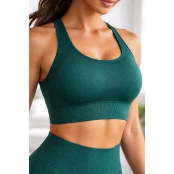 Demillus Top Regata Feminino Cropped Bio Ultraleve Esportivo