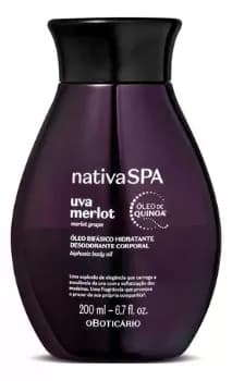 Nativa Spa Óleo Corporal Uva Merlot 200ml Boticário