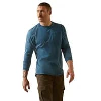 Camiseta Masculina Ariat Workman Azul