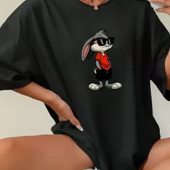 Camisetão Feminino Algodão Longa Blusão Gym Larga Academia