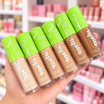 Corretivo Líquido Melu by Ruby Rose Cobertura Leve Maquiagem Facial Corretivo para Olheiras Iluminar e Contornar