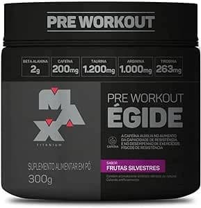 Suplemento Pré-Treino Max Titanium Egide, Frutas Silvestres, 300g