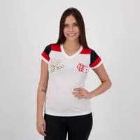 Camiseta Flamengo Zico Retrô Feminina Braziline, Tamanho P