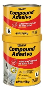 Compound Adesivo Epoxi Estrutural 1 Kg Vedacit