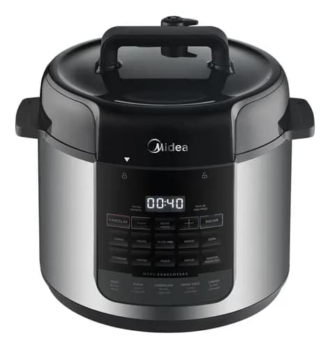 Panela De Pressão Elétrica 5l Nutripro Inox Midea