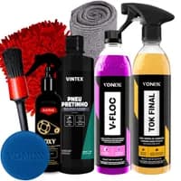 Kit Lavar Moto Cera Shampoo Desengraxante Vonixx