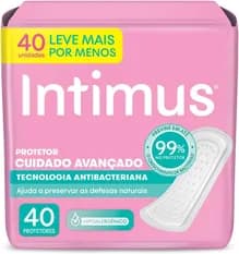 Protetor Diário Intimus Antibacteriana - 40 Unidades