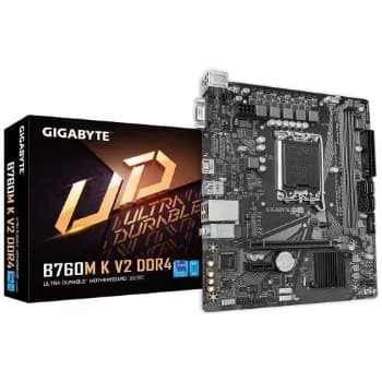 Placa Mãe Gigabyte B760M K V2 DDR4, Chipset B760, Intel LGA 1700, mATX, DDR4 ✨