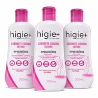Kit 3 Frascos Sabonete Íntimo Higie+ 200ml