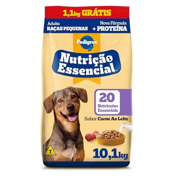 Pedigree Ração Pedigree Nutrição Essencial Carne Ao Leite Para Cães Adultos 10 1 Kg