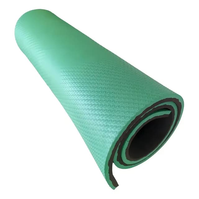 Colchonete Yoga Pilates Fitness Ginastica 1m X 50cm X 10mm Cor Verde