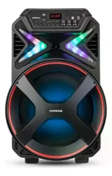 Caixa Amplificada Connect Lights Plus Cm-700 Mondial Cor Preto