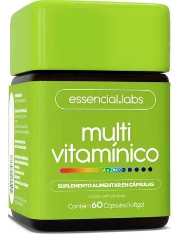 Multivitaminico De A A Zinco - Polivitamínico Com Fórmula Avançada E Concentrada - 60 Cápsulas Softgel