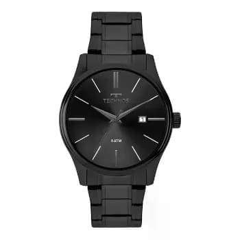 Relógio Technos Masculino Quartzo Grafite 42mm Aço Resistente à Água