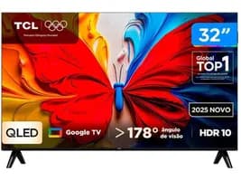 Smart TV 32" TCL Full HD QLED Google TV