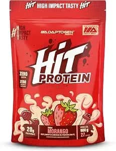 Hit Protein (900g) Sabor Morango – Adaptogen Scinece | 20g Proteina Por Dose